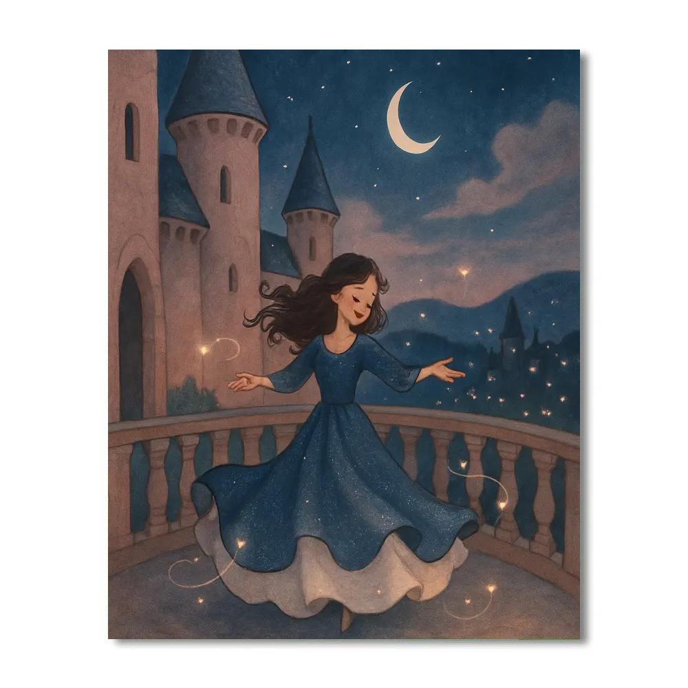 Princess Moonlit Waltz DIY paint by numbers