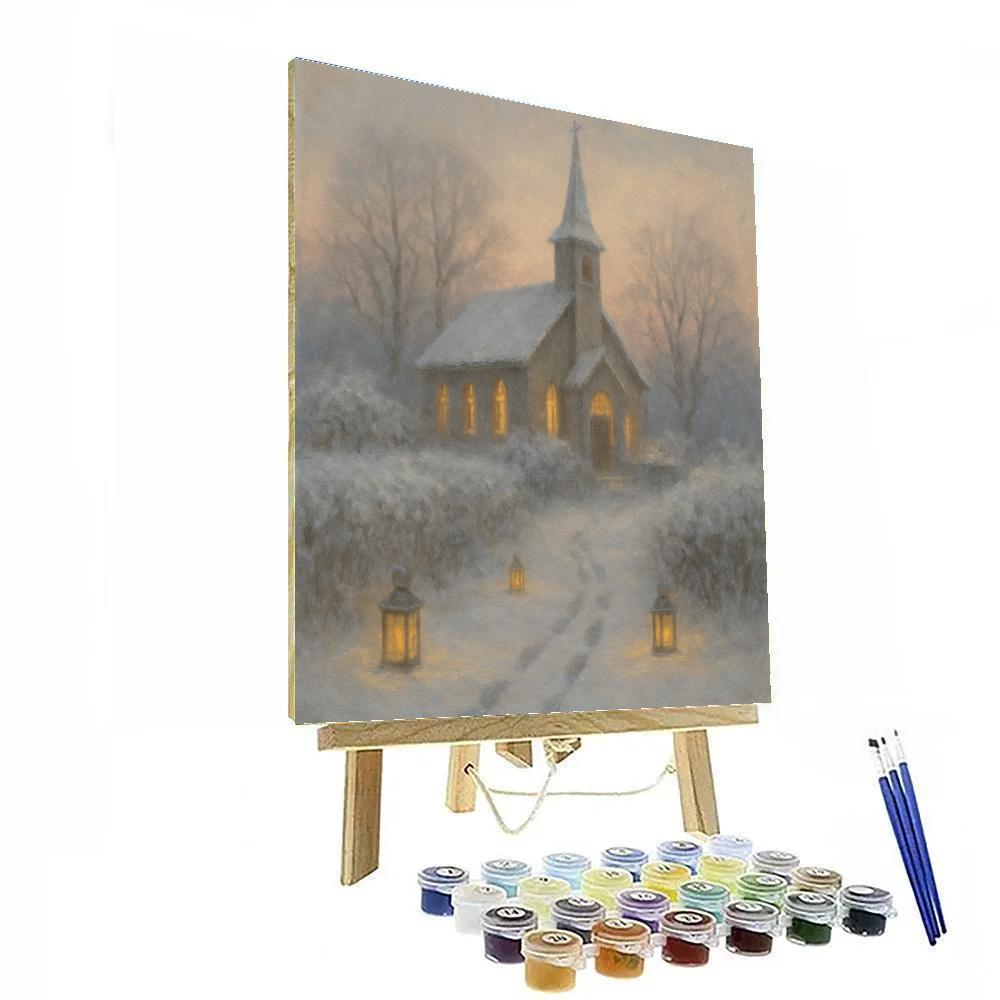 Quiet Country Church paint by color