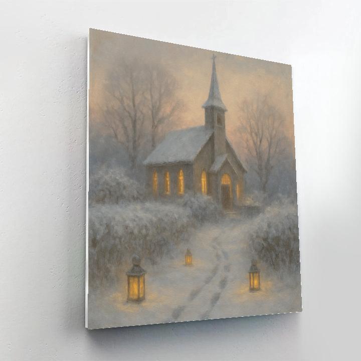 Quiet Country Church paint by color