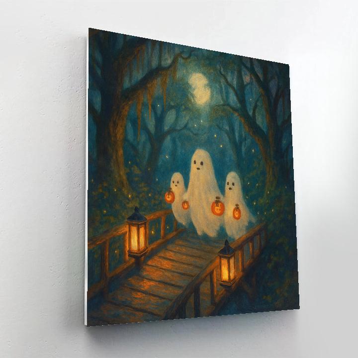 Lantern Bridge To The Little Hollow paint by numbers