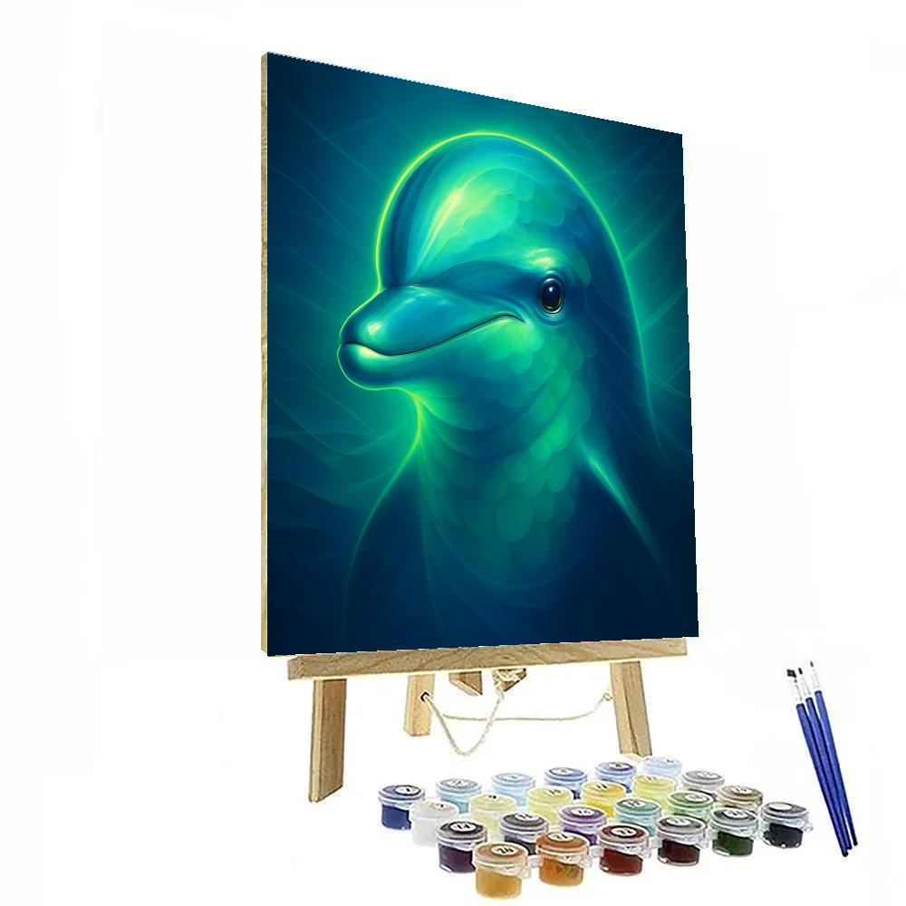 Tidal Dolphin Prism Numbered painting kits