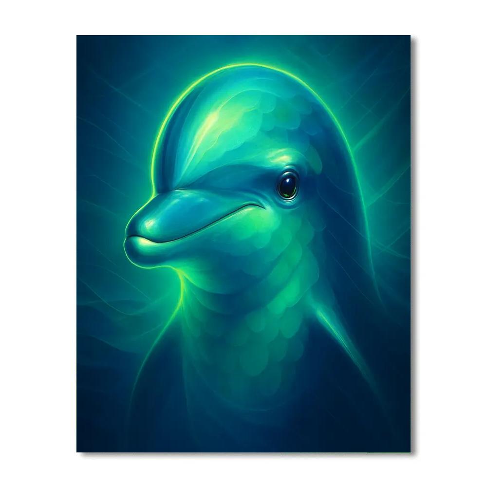 Tidal Dolphin Prism Numbered painting kits