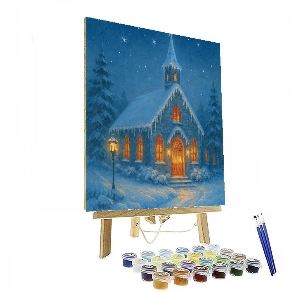 Icicle Choir Church Number painting