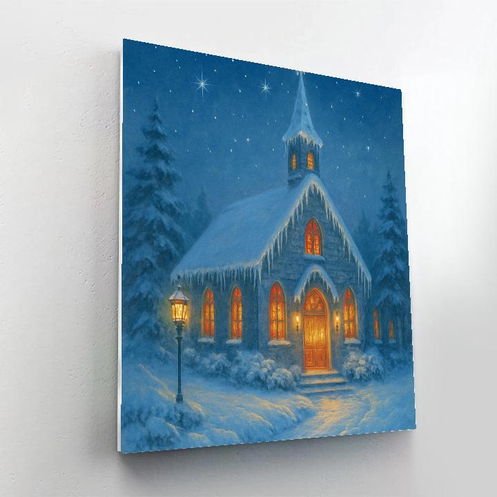 Icicle Choir Church Number painting