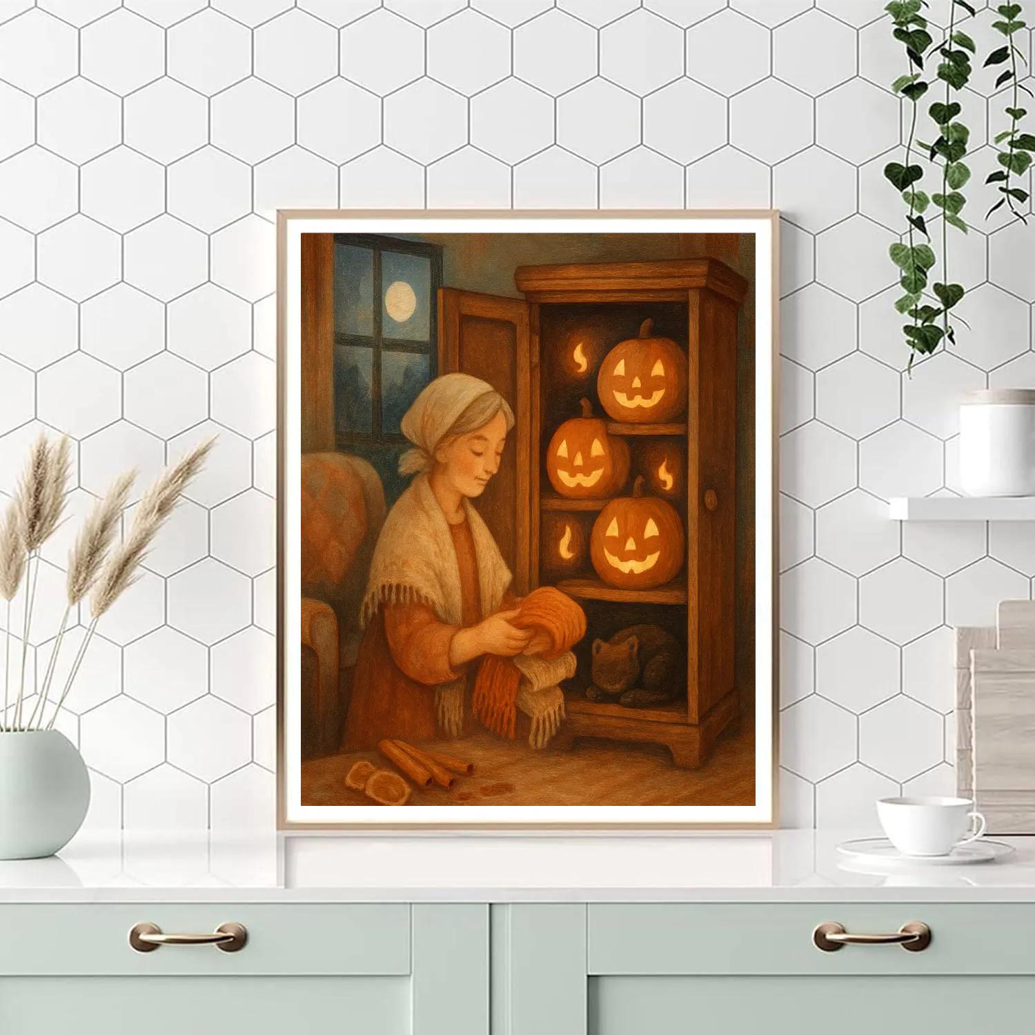 Cupboard Of Cozy Night Spells Number painting