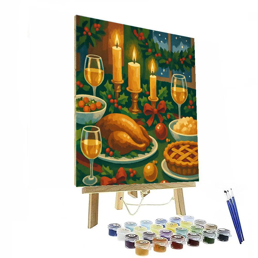 Festive Table Glow paint by numbers