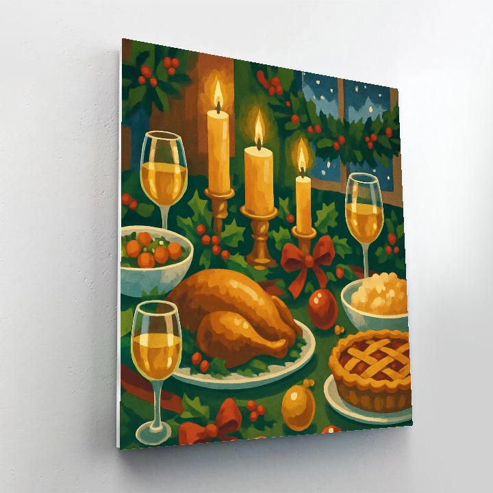 Festive Table Glow paint by numbers