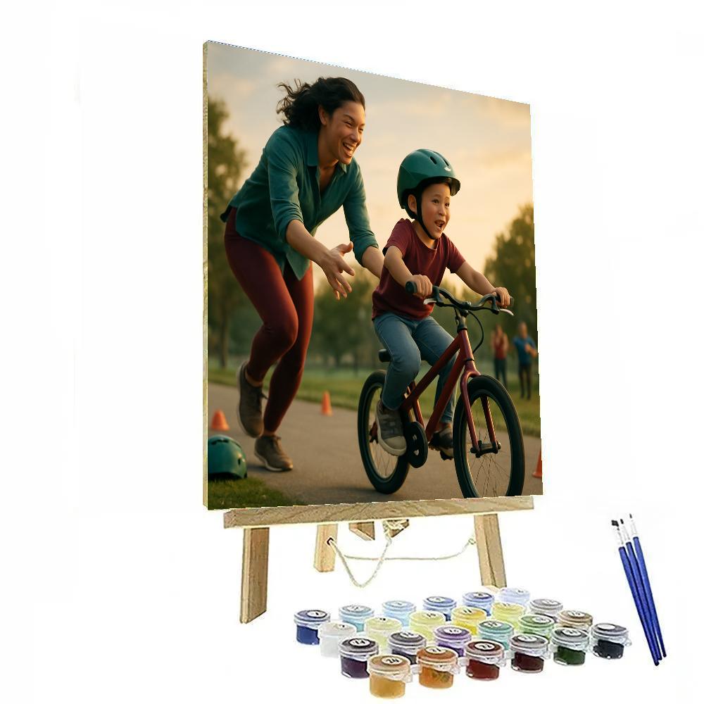 Learning To Ride With Courage Numbered painting kits