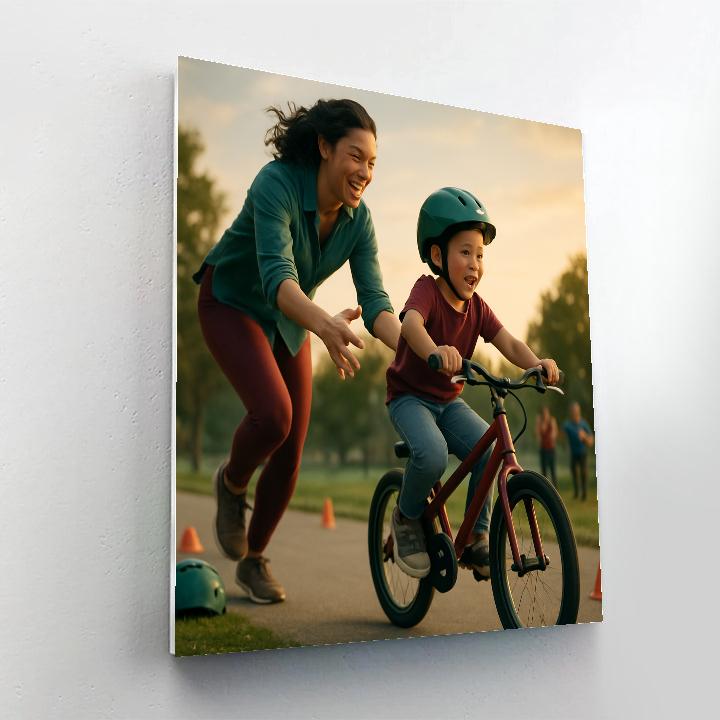 Learning To Ride With Courage Numbered painting kits