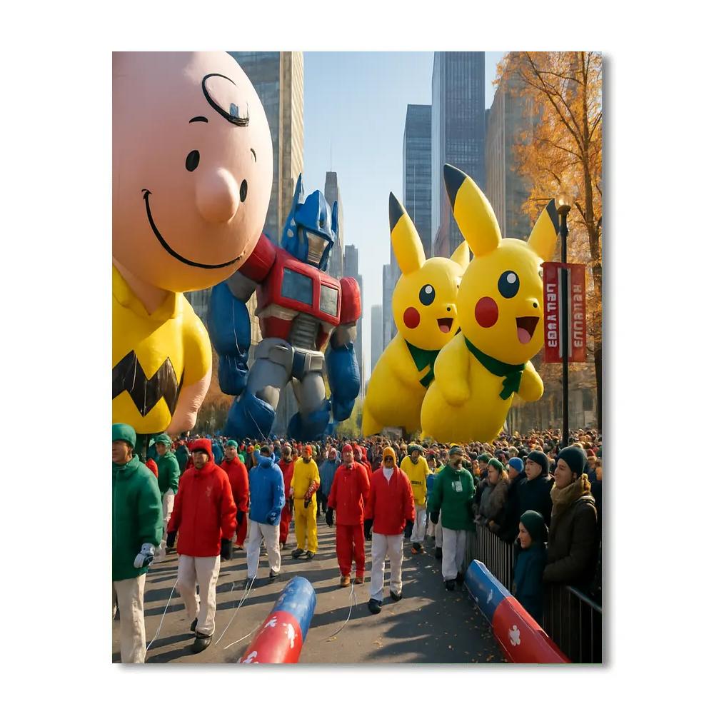 Thanksgiving Day Parade In New York paint by numbers