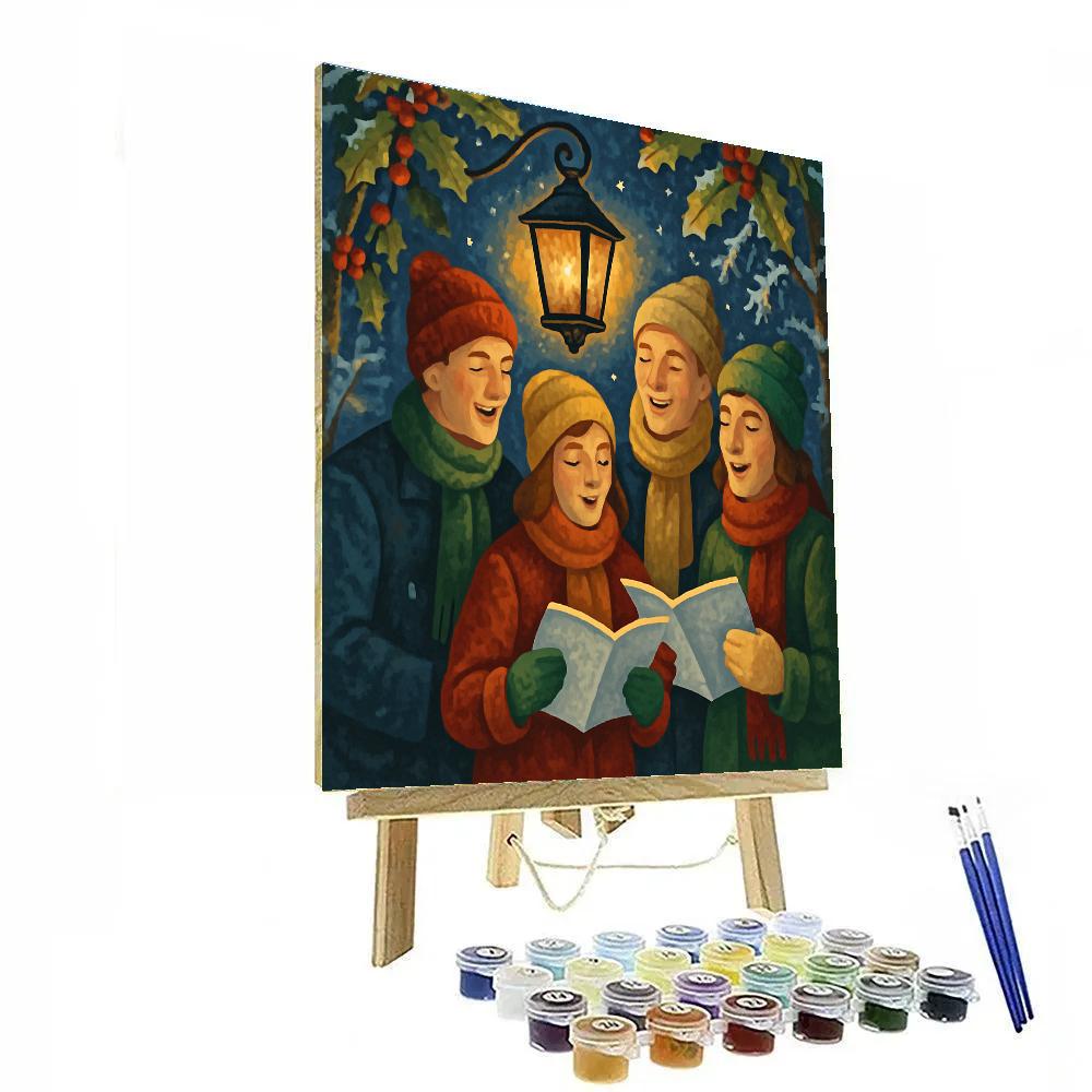 Tidings By The Lantern paint by color