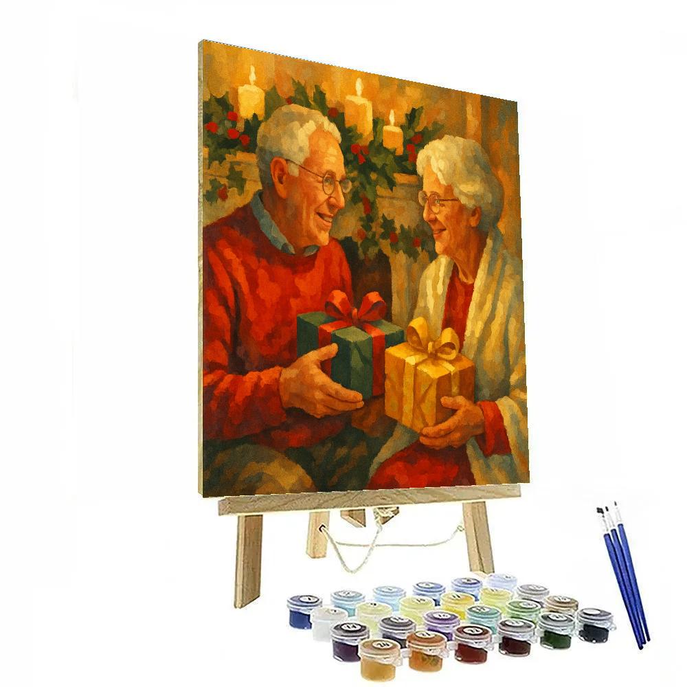Ribbon Wrapped Memories Numbered painting kits