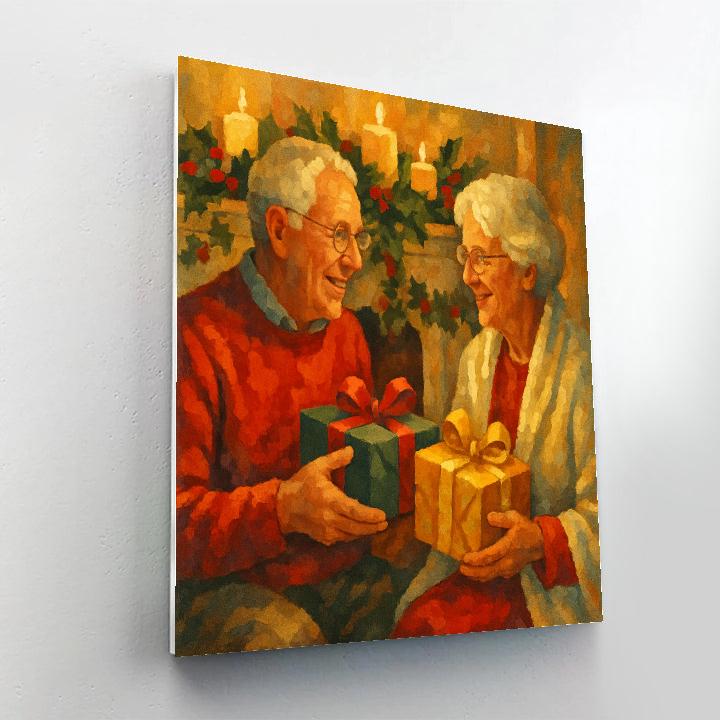 Ribbon Wrapped Memories Numbered painting kits
