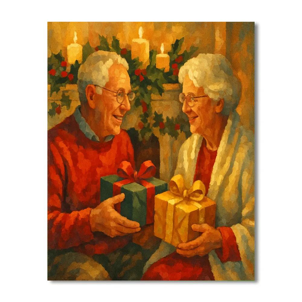 Ribbon Wrapped Memories Numbered painting kits