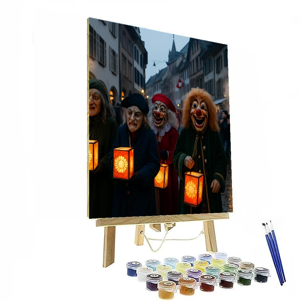 Basel Fasnacht Parade paint by number
