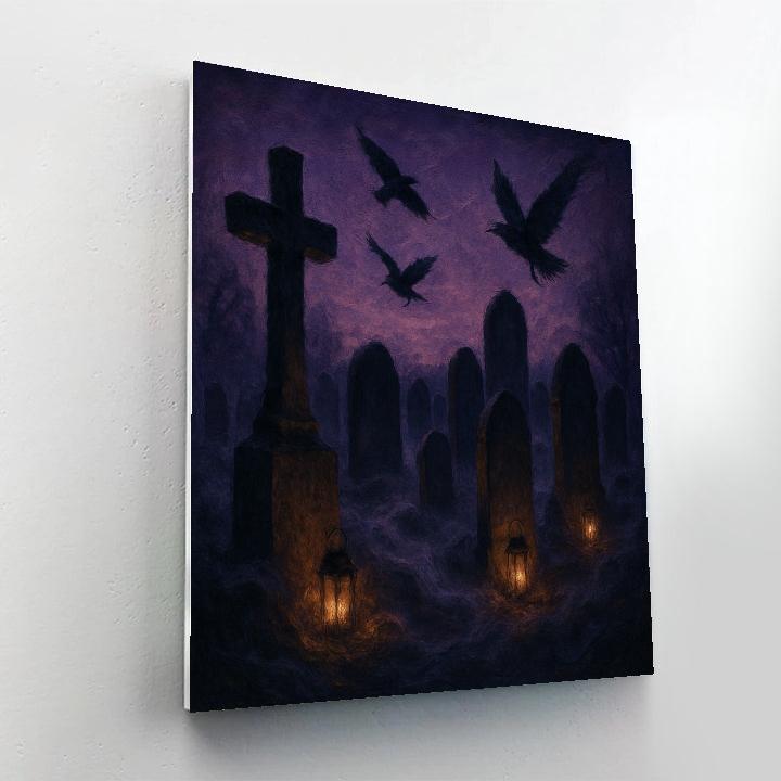 Cemetery Reverie DIY paint by numbers