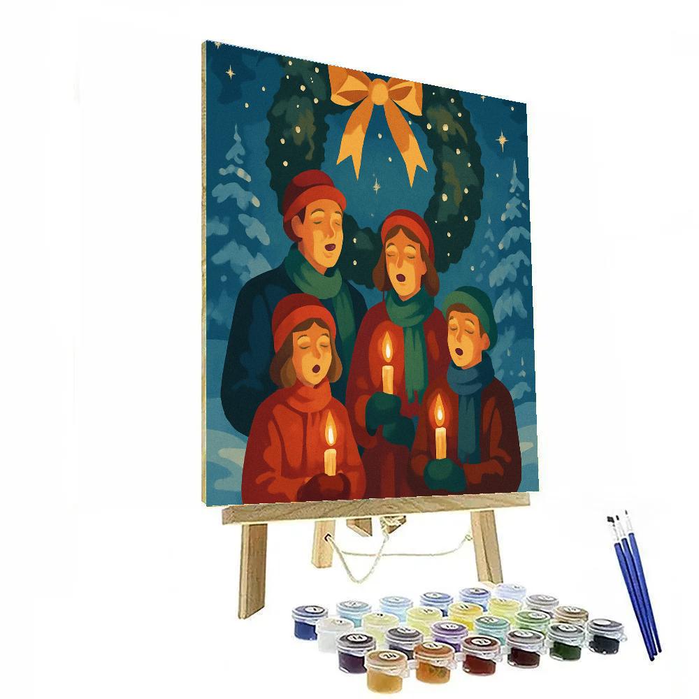Silent Night Starlight paint by numbers