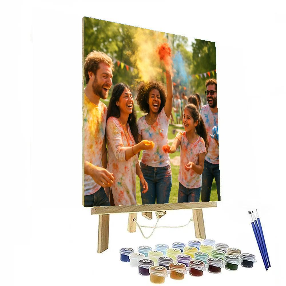 Festival Of Colors In London Park Paint by numbers kits