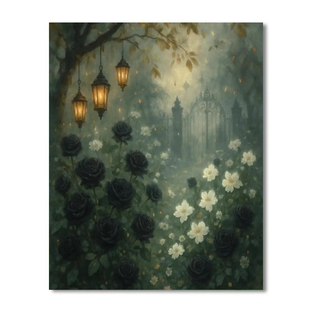 Haunted Garden Retreat Numbered painting kits
