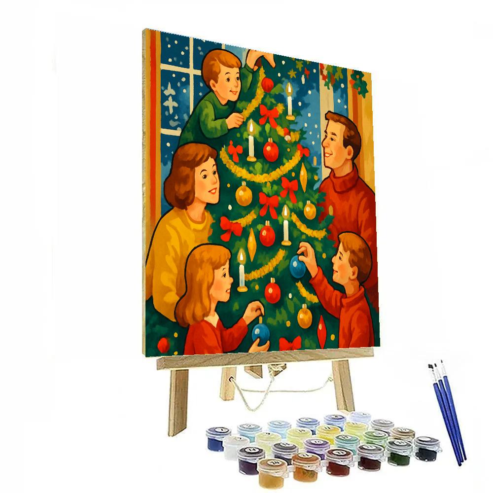 Twinkle Tree Trimming paint by number