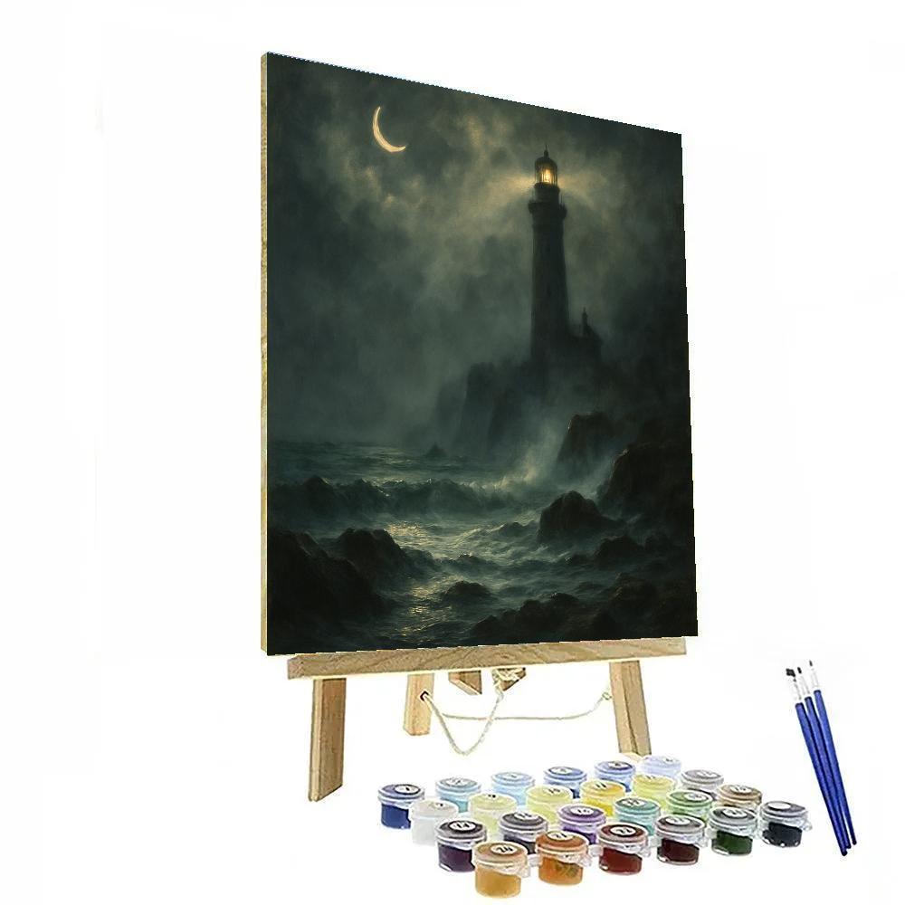 Spooky Shoreline paint by number