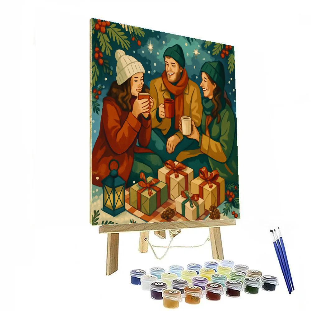 Holly Jolly Picnic paint by numbers
