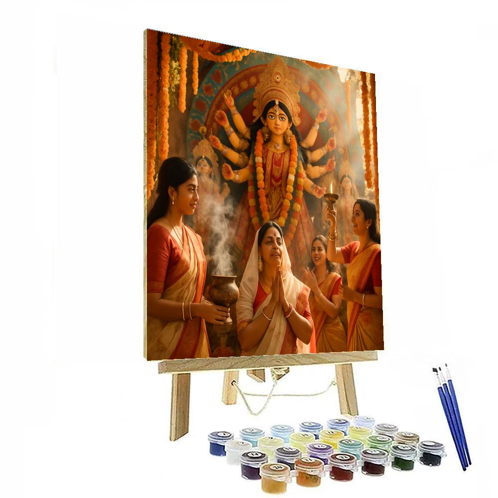 Durga Puja Rituals Paint by numbers kits