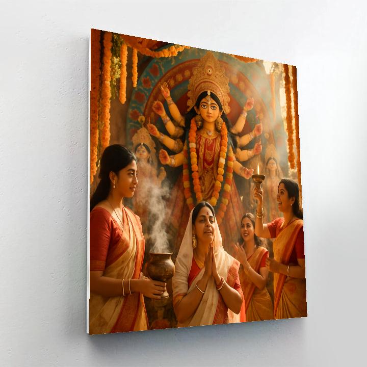 Durga Puja Rituals Paint by numbers kits