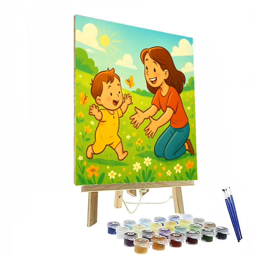 First Steps Celebration In Spring Meadow Paint by numbers art