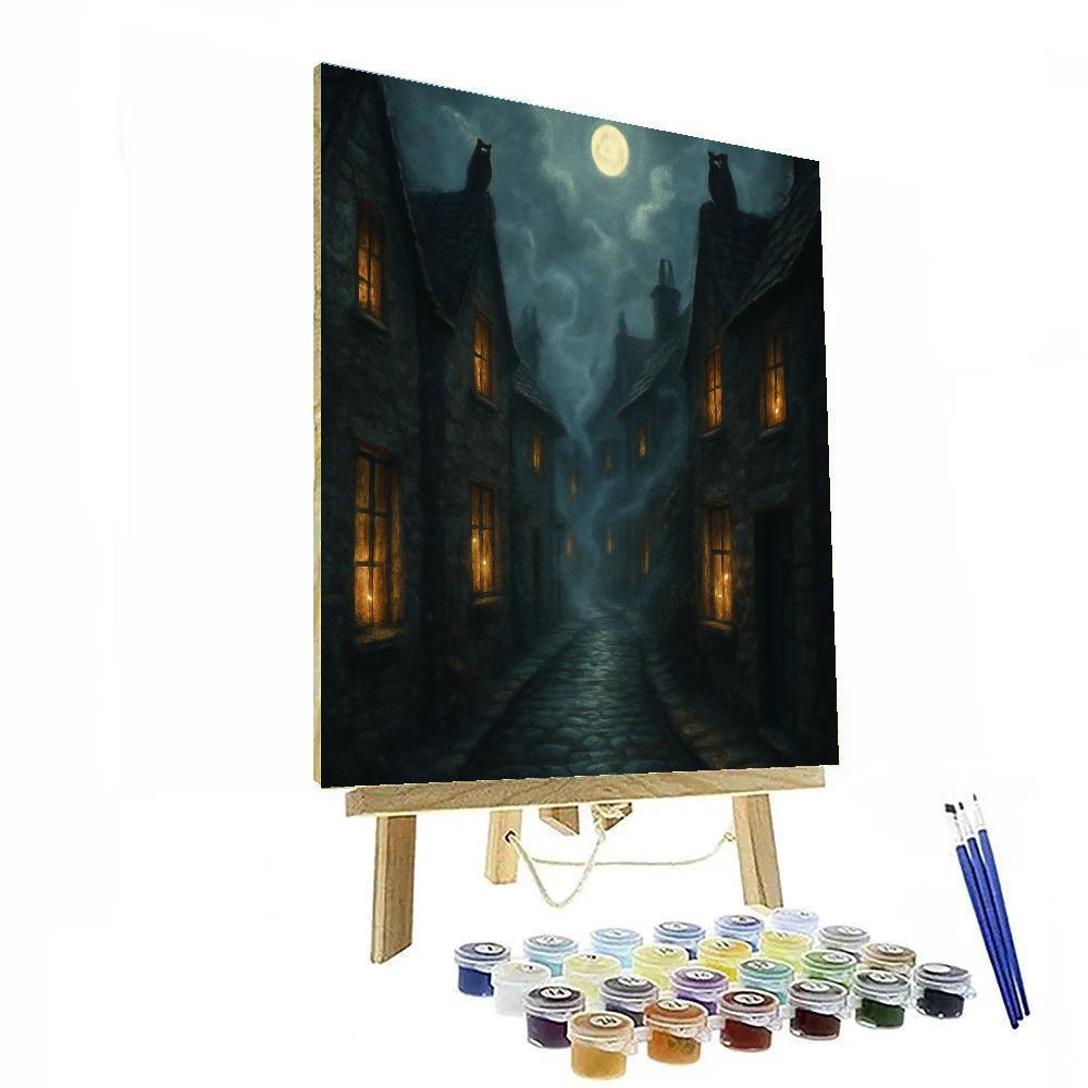 Foggy Lane Encounter Paint by numbers kits