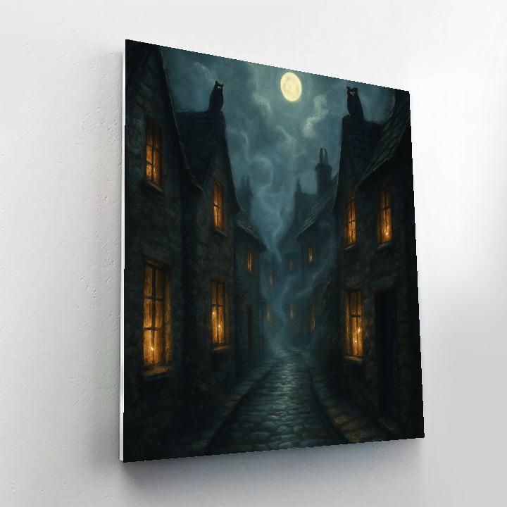 Foggy Lane Encounter Paint by numbers kits