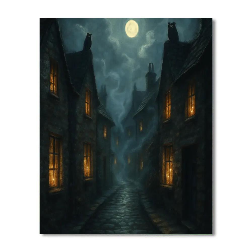 Foggy Lane Encounter Paint by numbers kits