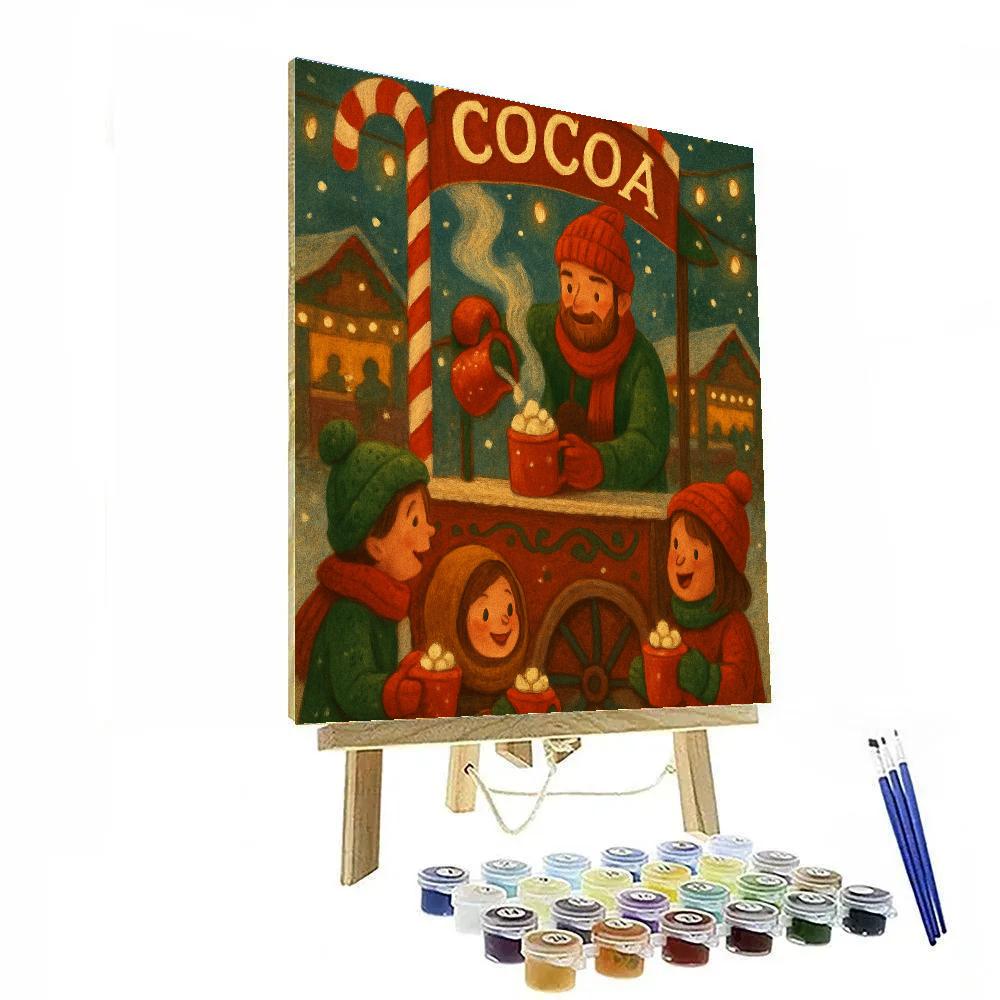 Cocoa Cart Carousel Painting by numbers kit