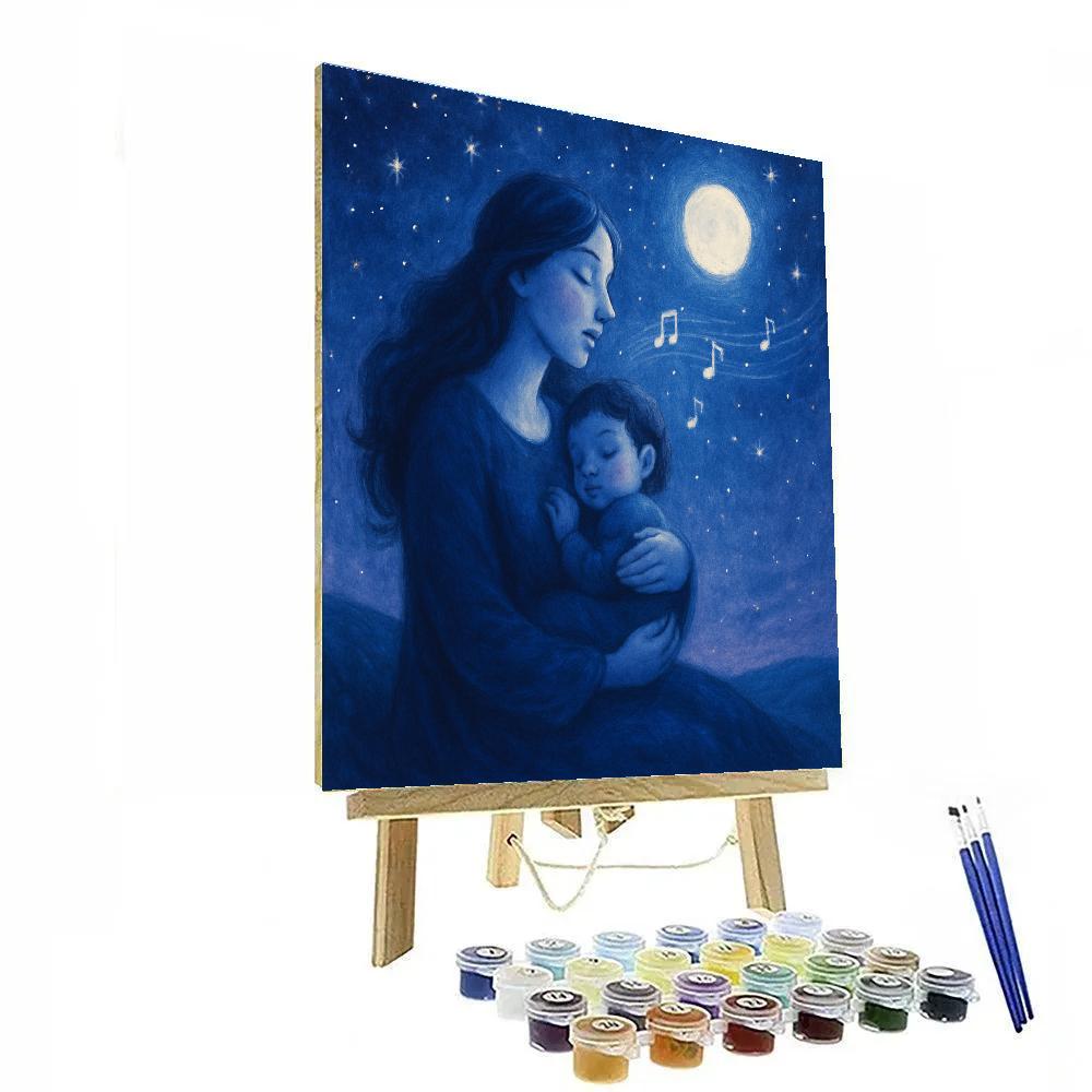 Lullaby Under Starlight paint by number