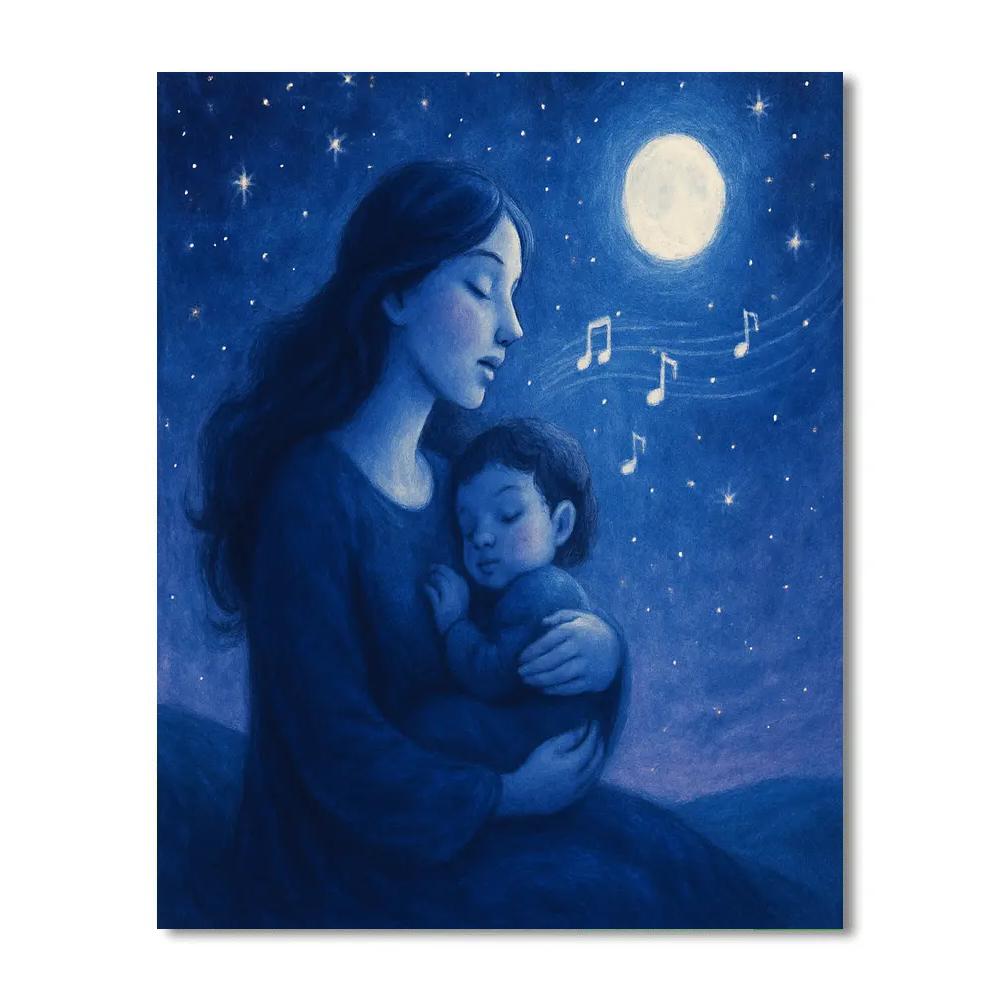 Lullaby Under Starlight paint by number