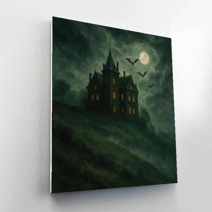 Haunted Hillside Paint by numbers kits