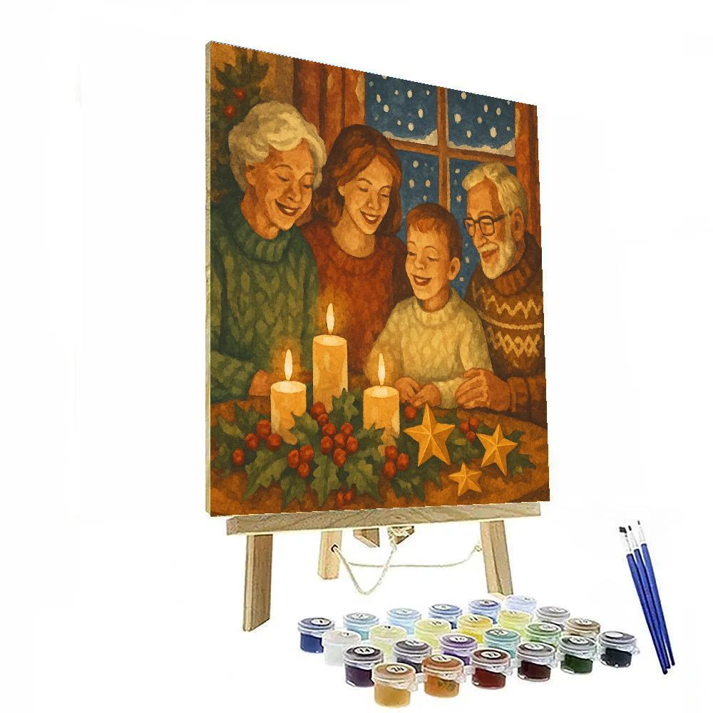Evening Glow Gathering paint by color