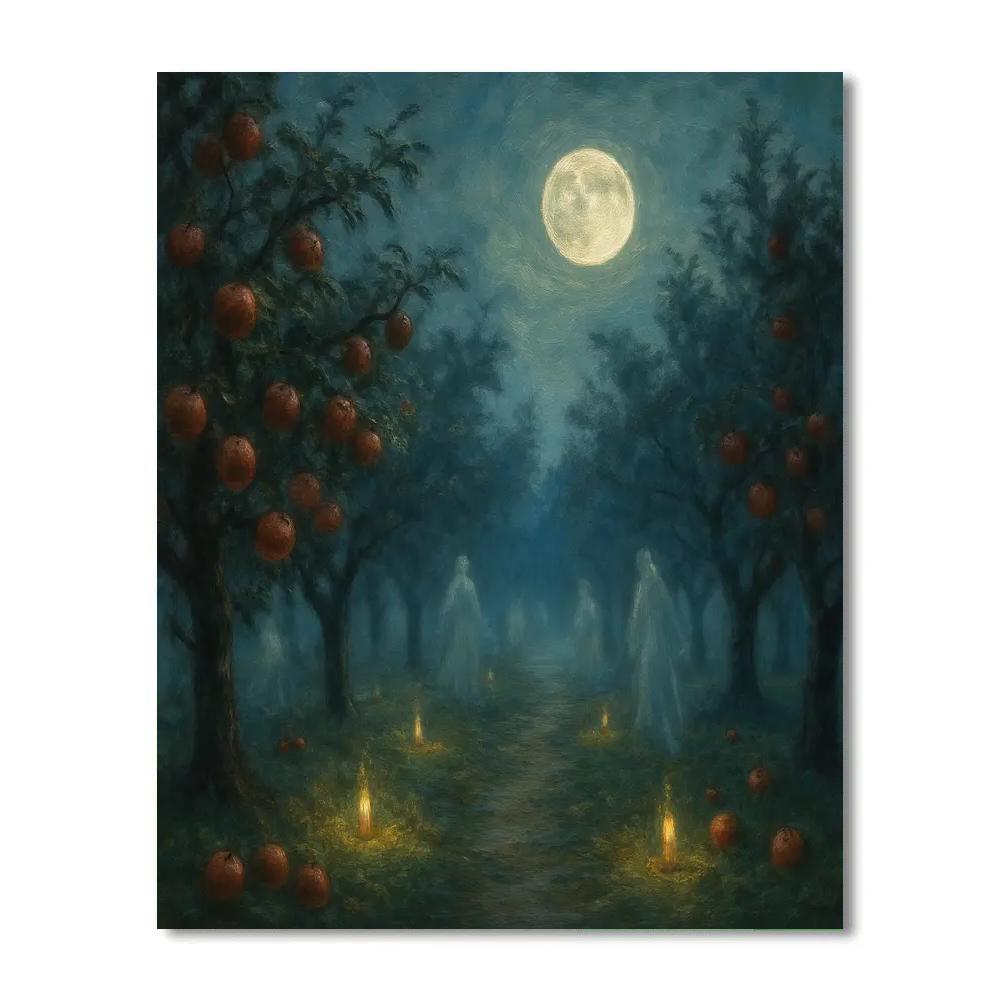 Eerie Twilight Orchard Paint by numbers kits