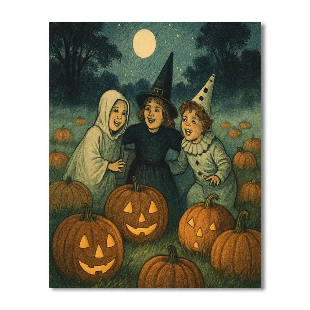 Misty Meadow Celebration paint by numbers