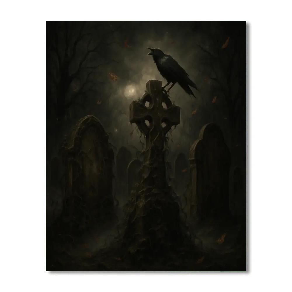 Chilling Shadows Of The Past painting number kit