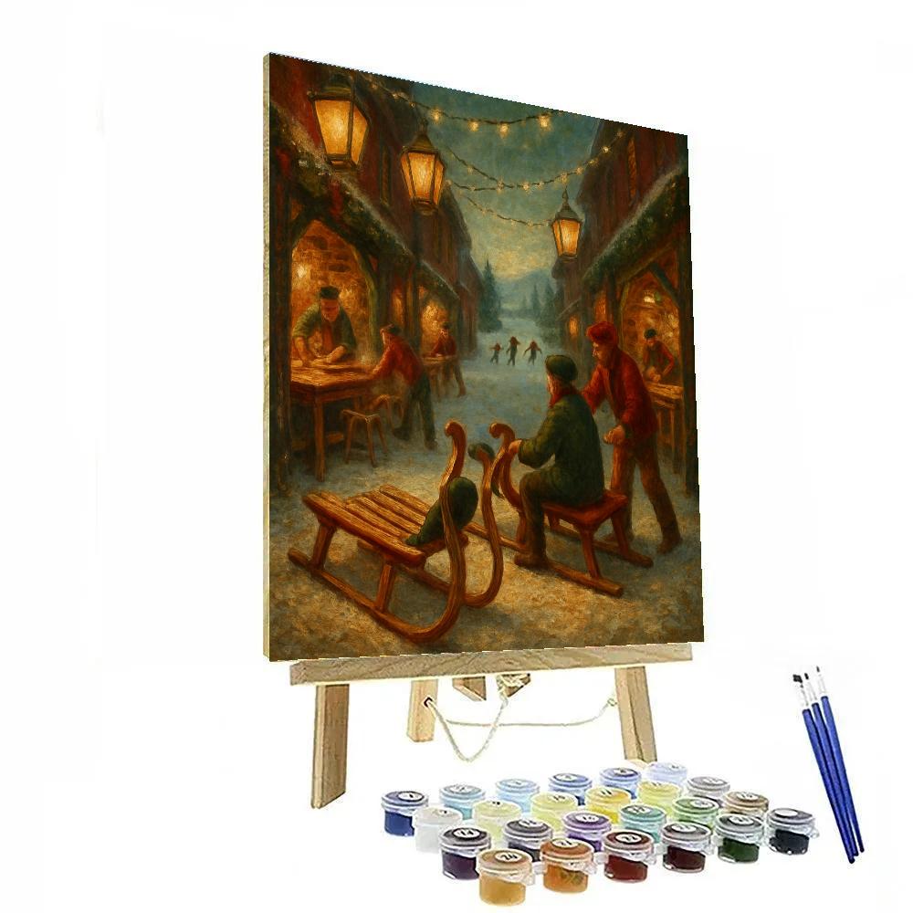 Sledmakers Alley Glow paint by numbers