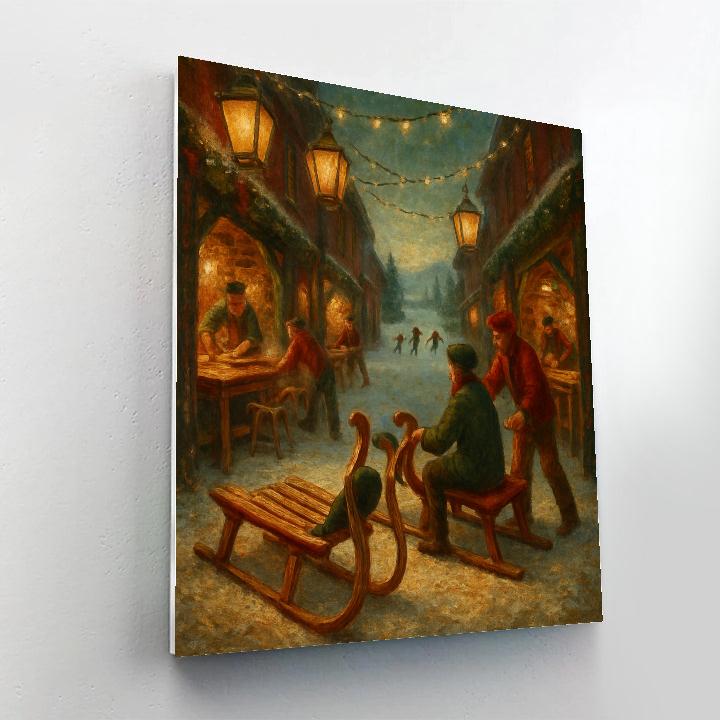 Sledmakers Alley Glow paint by numbers