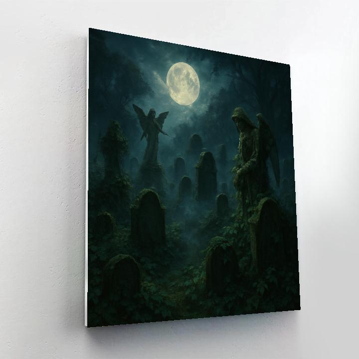 Graveyard Secrets Unveiled Number painting