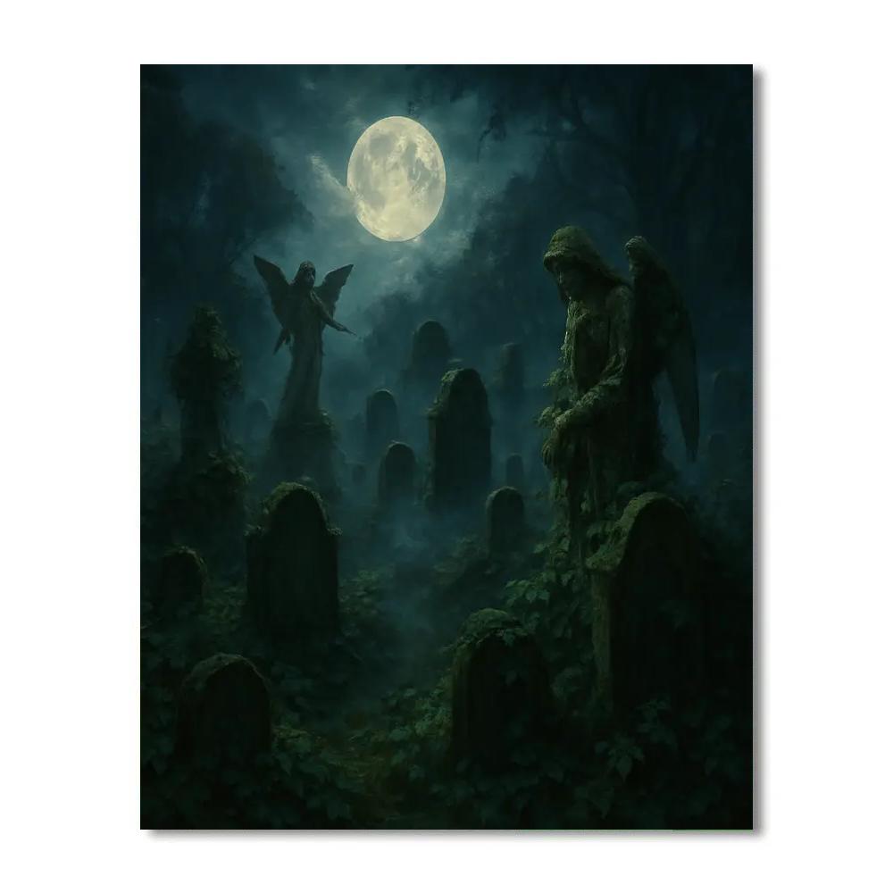 Graveyard Secrets Unveiled Number painting