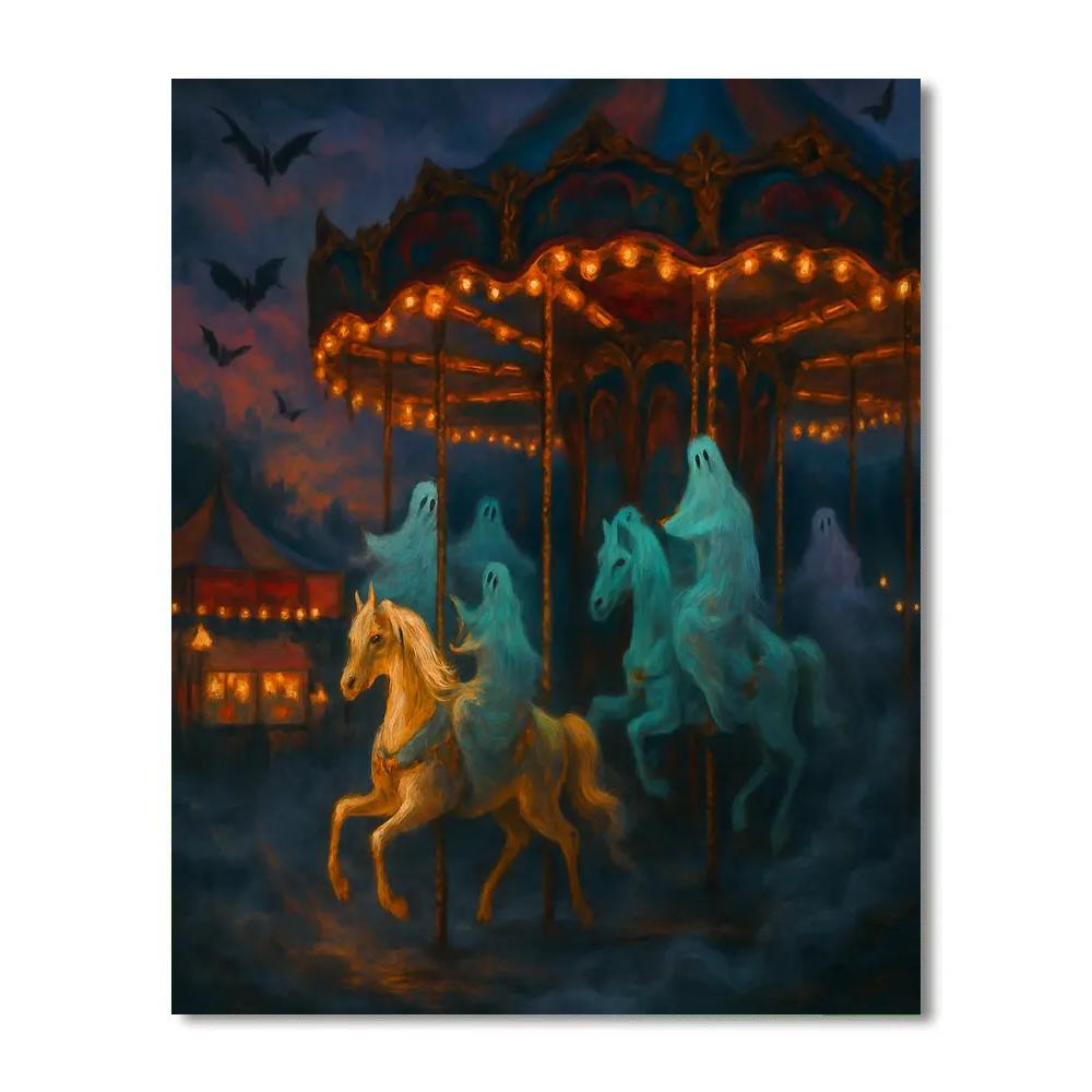 Spirited Twilight Carnival paint by numbers