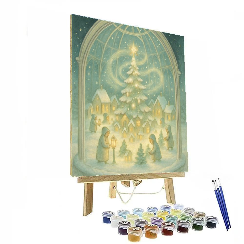 Snow Globe Conservatory paint by numbers