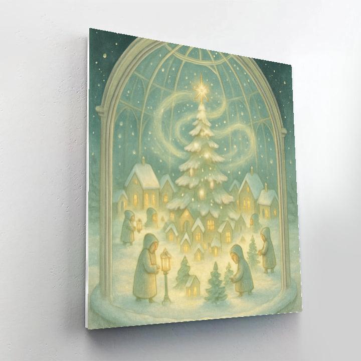 Snow Globe Conservatory paint by numbers