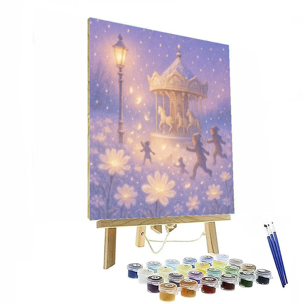 Frostflower Carousel Meadow Painting by numbers kit