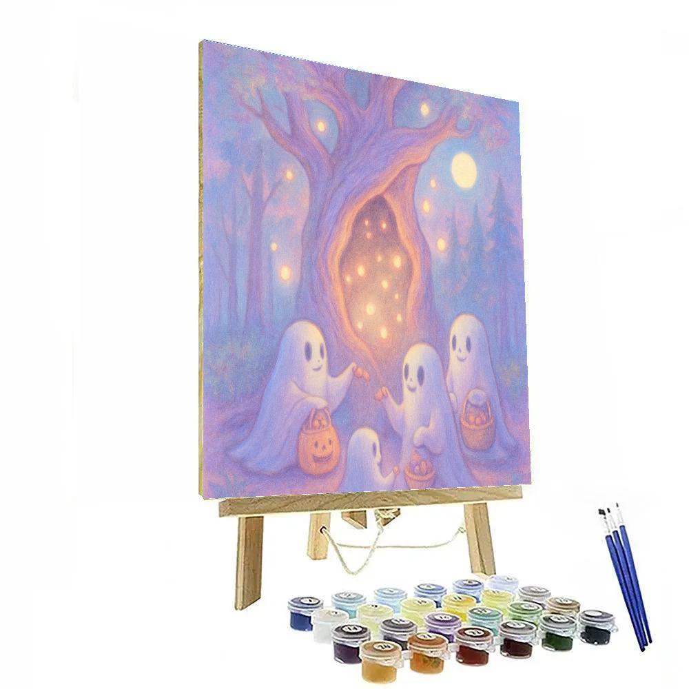 Mystery Beneath The Hollow Tree Numbered painting kits