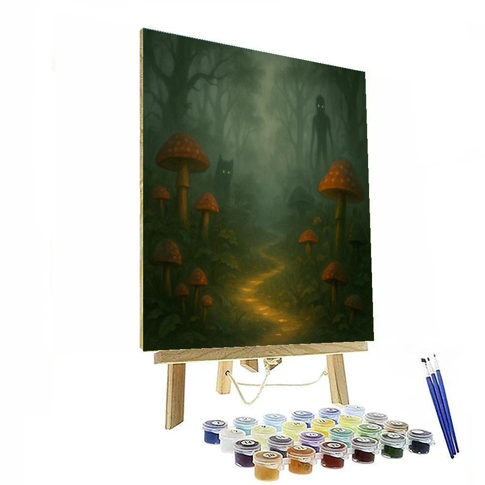 Secrets Of The Foggy Woods Number painting